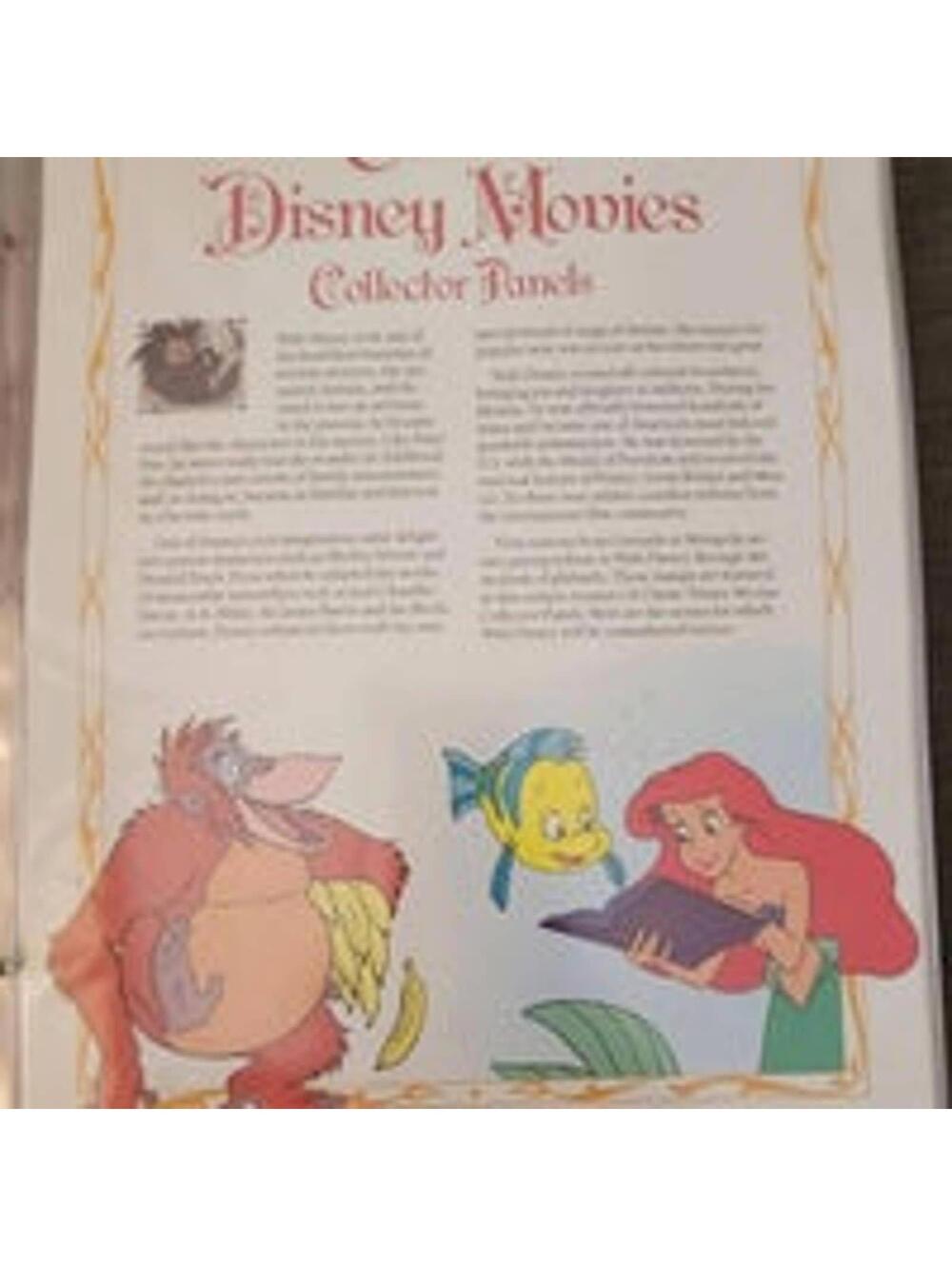 Vintage 1990 Classic Disney Movies Collector Panels Postal Commemorative Society